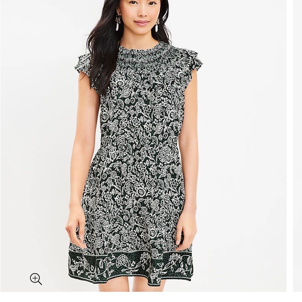 NWT LOFT Petite Small Garden Ruffle Tiered
Swing Summer Dress